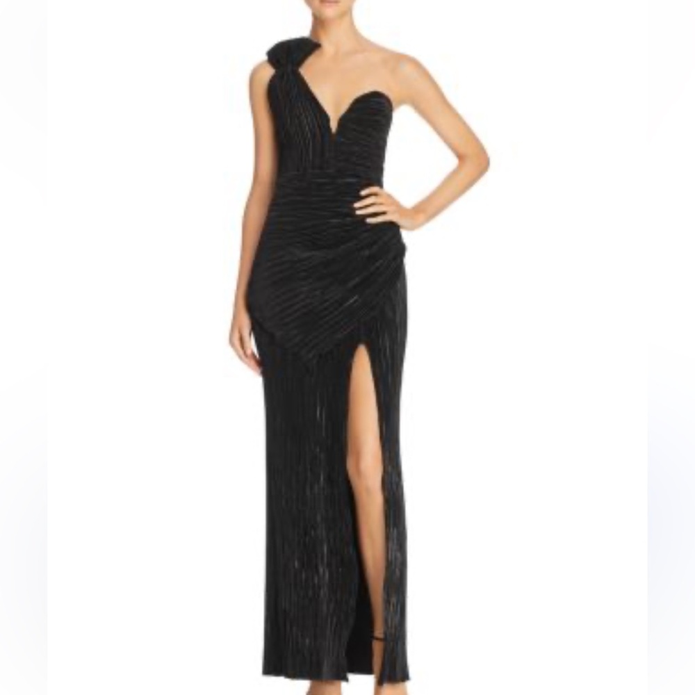 Black Alice McCall size 2 one shoulder formal dress woman to woman - Picture 2 of 6